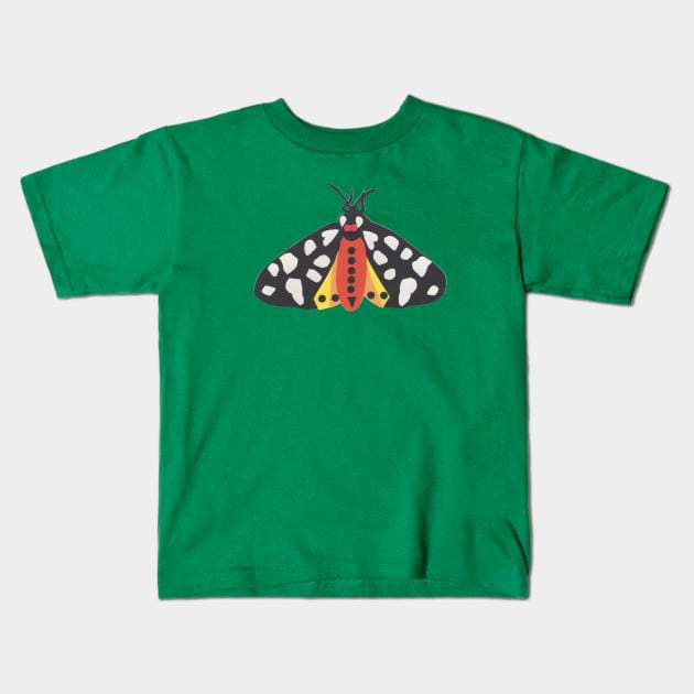 Tiger moth Kids T-Shirt by iallamozas
